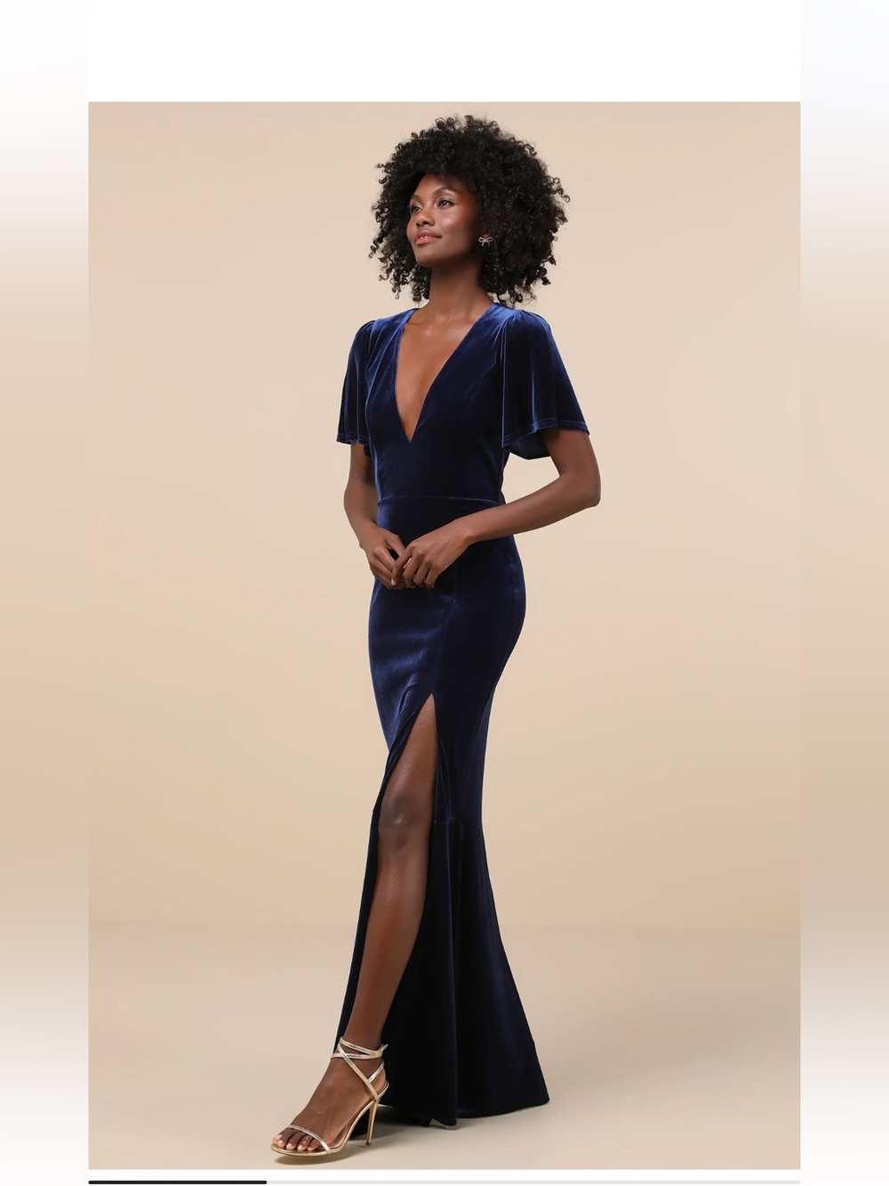 Lulus Dress L Formal Blue